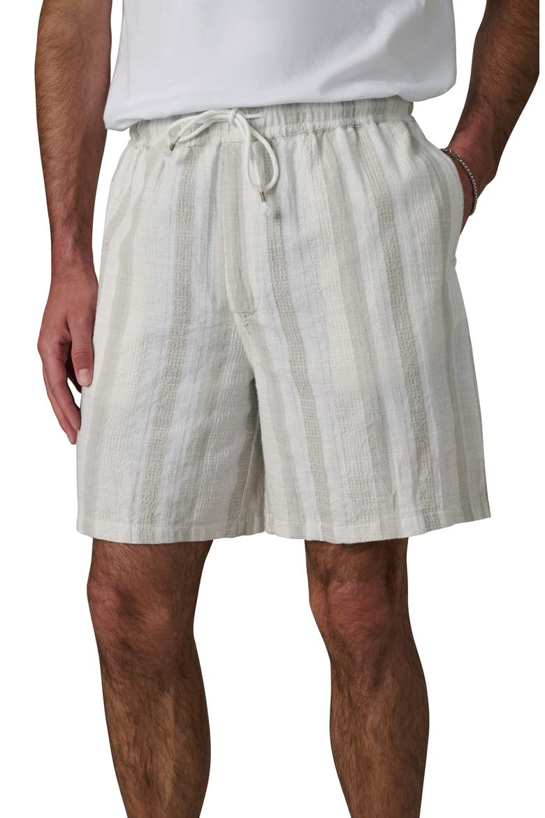 Cabana Dobby Stripe Drawstring Shorts, Alternate, color, GREY STRIPE