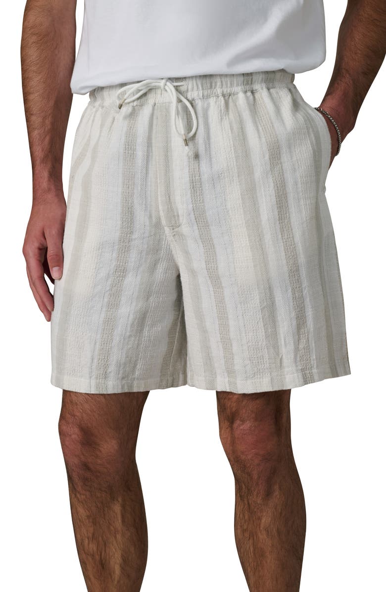 Joe's Cabana Dobby Stripe Drawstring Shorts, Alternate, color, Grey Stripe