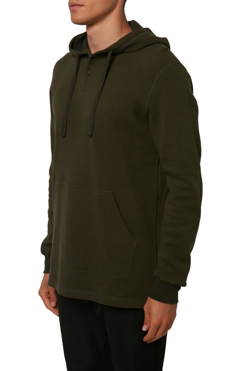 O'Neill Olympia Thermal Henley Pullover Hoodie, Alternate, color,