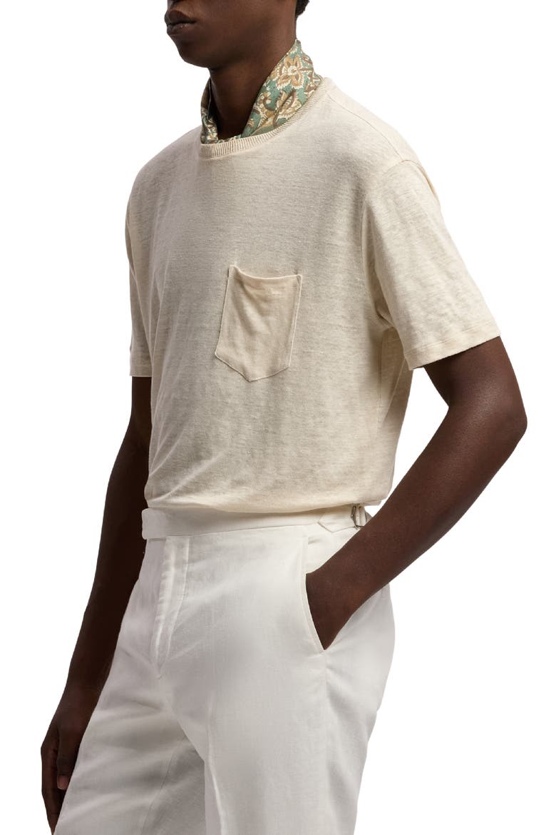 Linen Jersey Pocket T-Shirt, Alternate, color, LIMESTONE