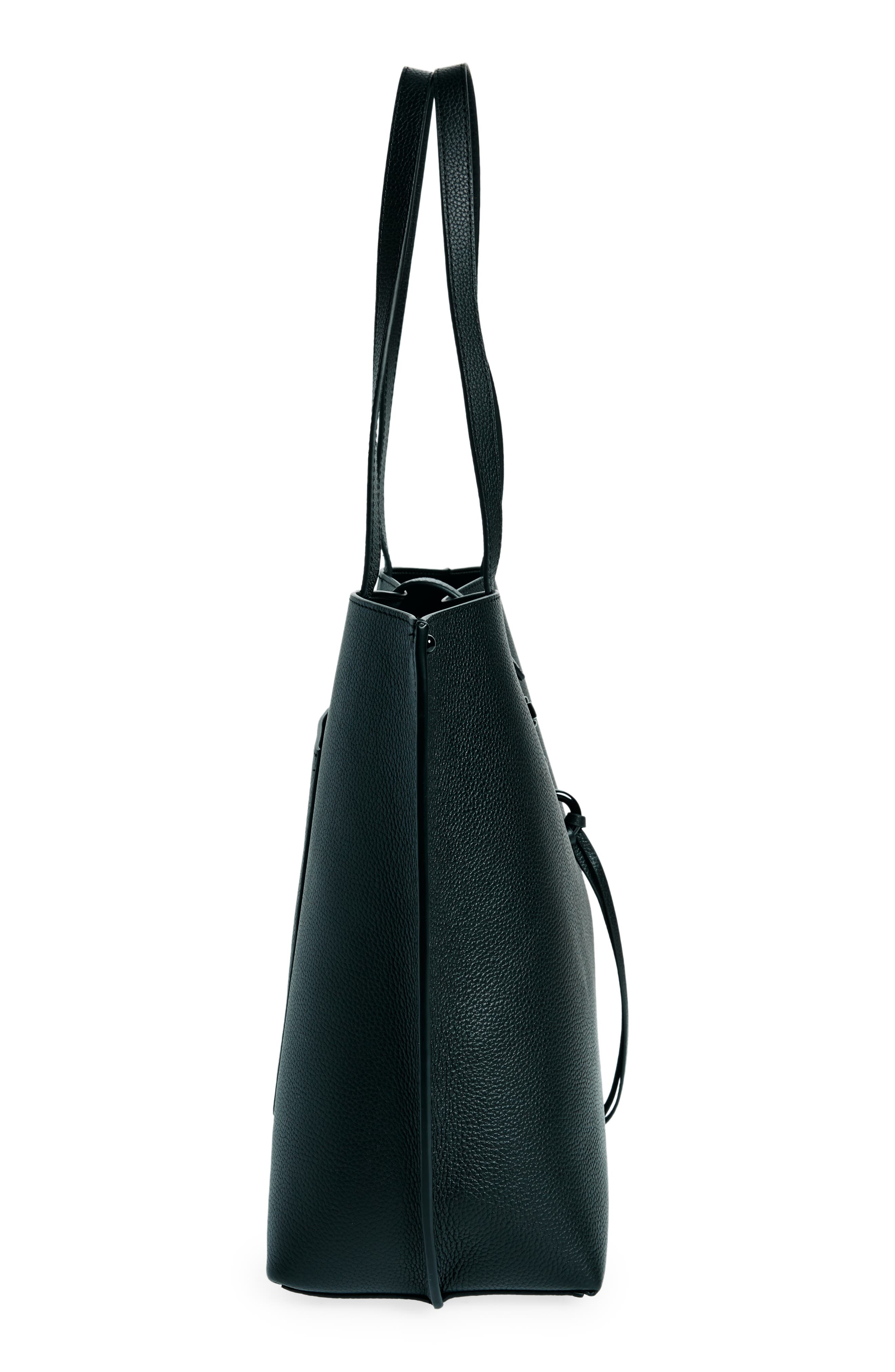 Rebecca Minkoff Megan Leather Tote, Alternate, color, Black