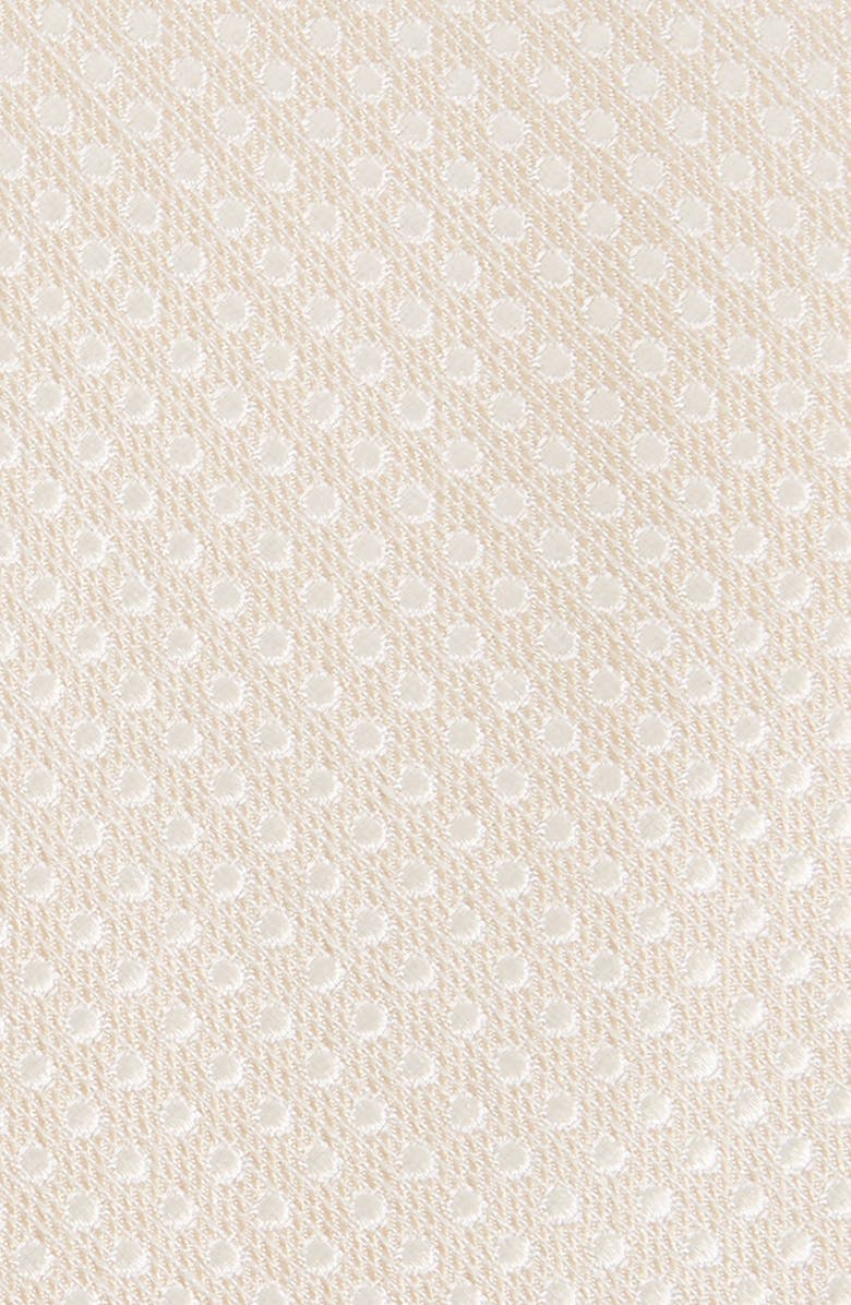 The Tie Bar Spin Dot Silk & Cotton Tie, Alternate, color,