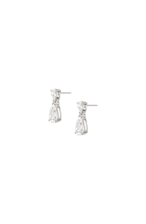 Aurate New York Lab Grown Sapphire Pear Drop Earrings In Metallic