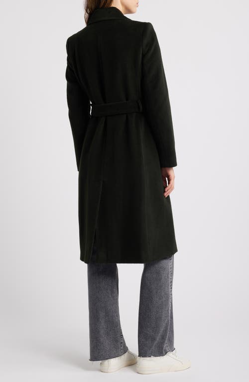 Shop Sam Edelman Tie Belt Wool Blend Wrap Coat
