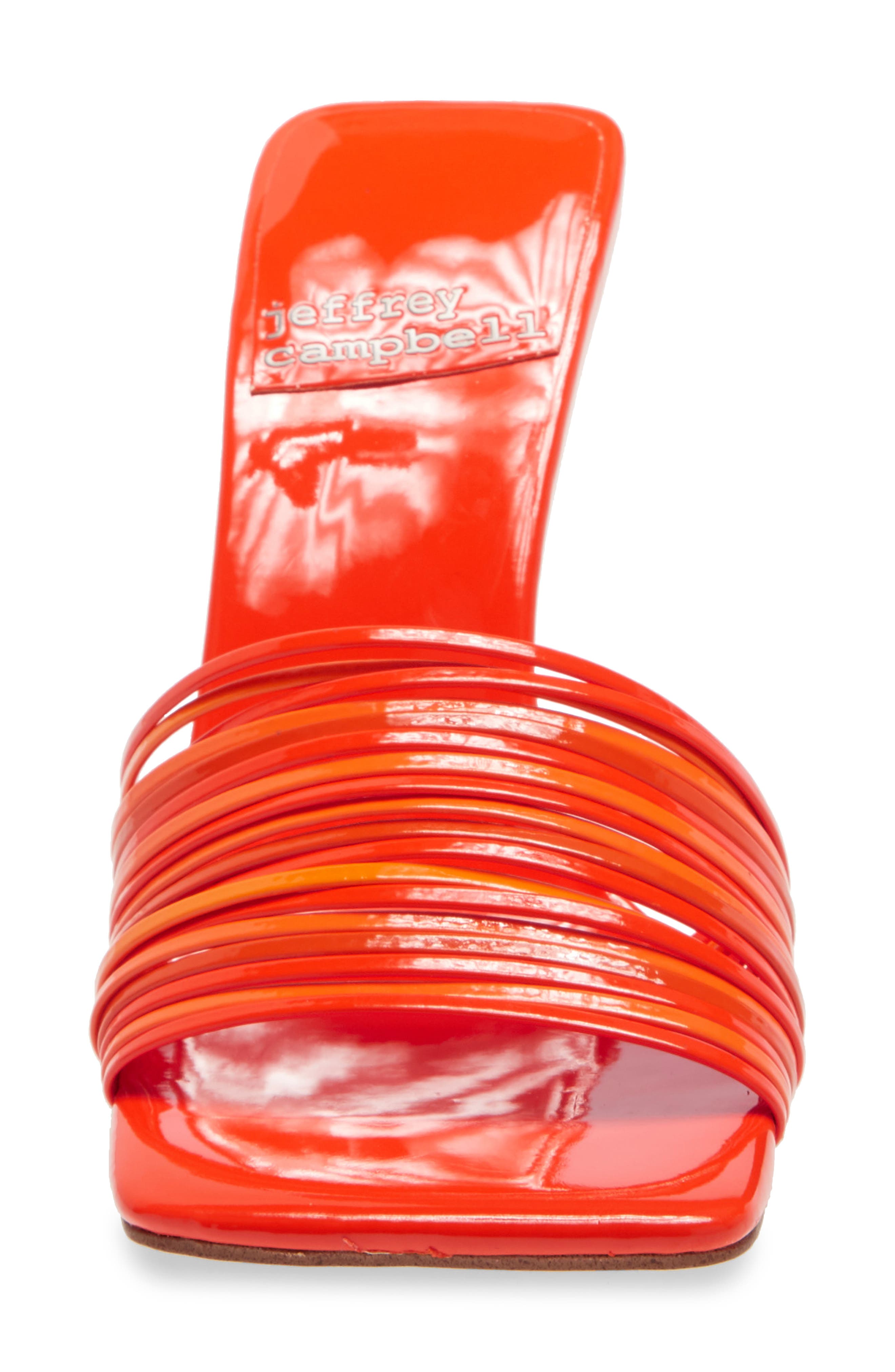 Morine Mule, Alternate, color, ORANGE PATENT COMBO