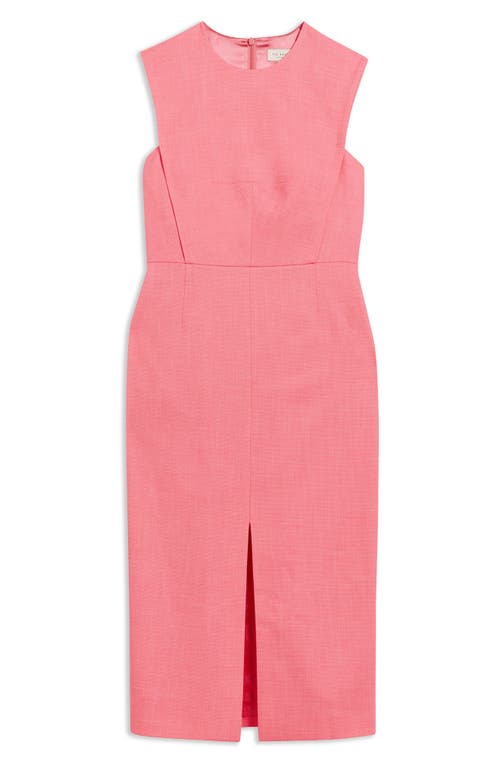 Ted Baker Tailored Midi Dress In Pink