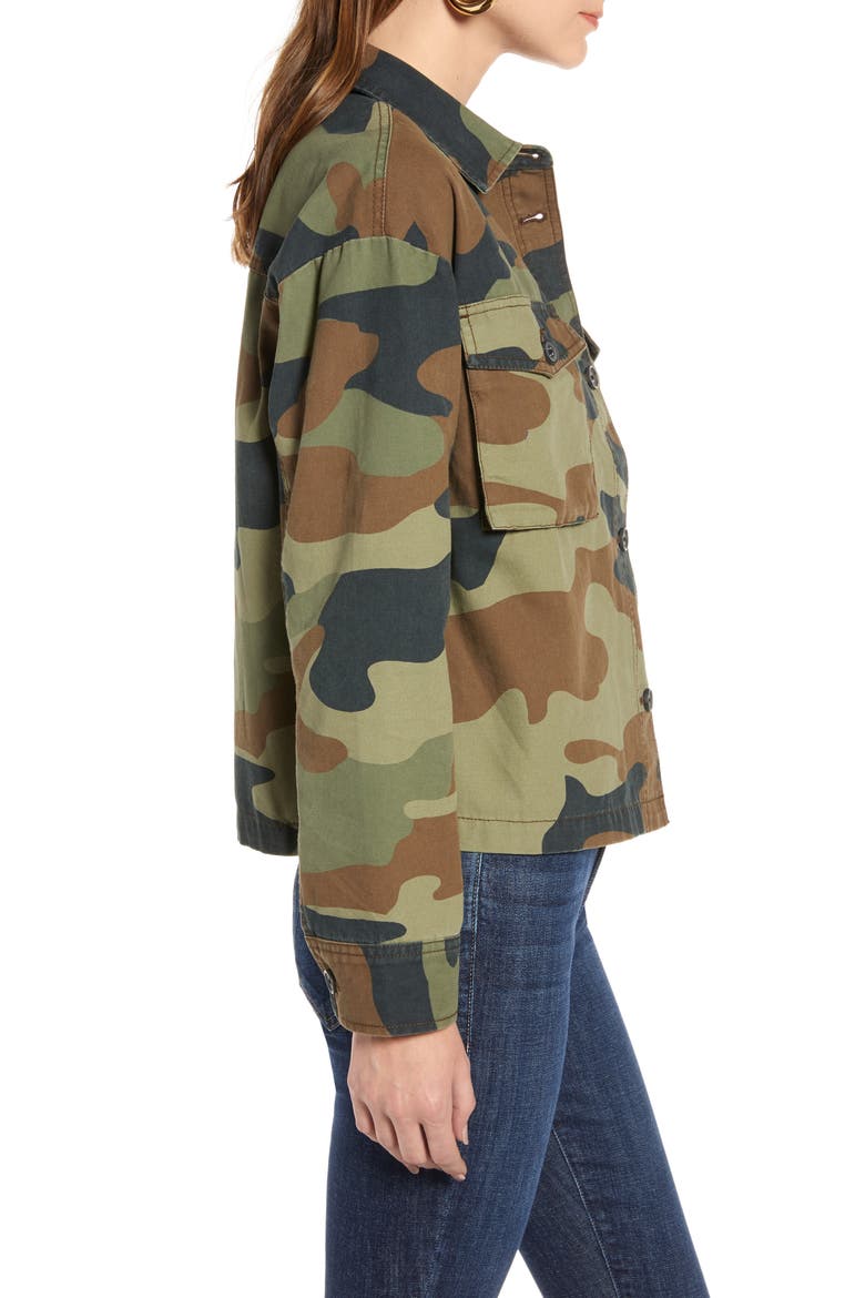 Camo Military Jacket, Alternate, color, BROWN CHESTNUT- OLIVE CAMO