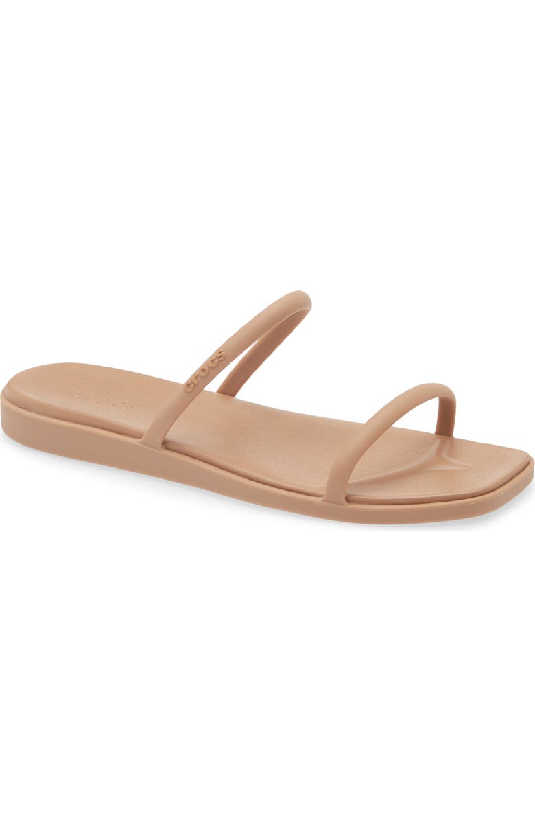 CROCS Miami Slide Sandal, Main, color, Milk Chocolate
