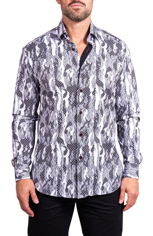 Maceoo Fibonacci Ascension Contemporary Fit Button-up Shirt In Multi