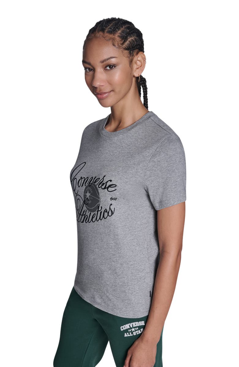 Converse Athletics Script T-Shirt, Alternate, color, Vintage Grey Heather
