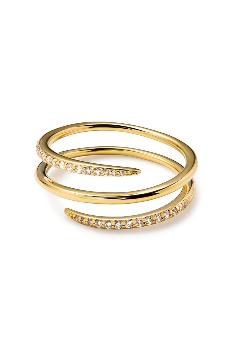 Ana Luisa Claw Ring - Oren Triple, Alternate, color, Gold