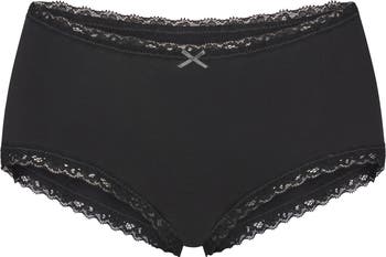 Lightweight Stretch Cotton Lace Briefs