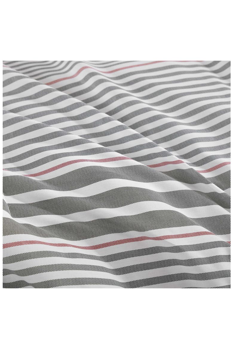 Danbury Stripe Cotton Percale Comforter & Shams Set, Alternate, color, DARK BLUE