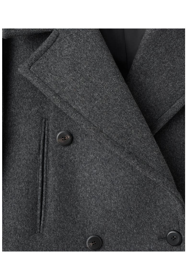 Selection Wool Blend Peacoat, Alternate, color, GRAY