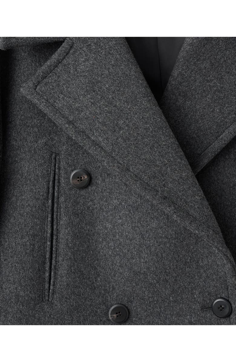 MANGO Selection Wool Blend Peacoat, Alternate, color, Gray