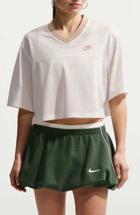 Oversize Heritage Crop Mesh Jersey