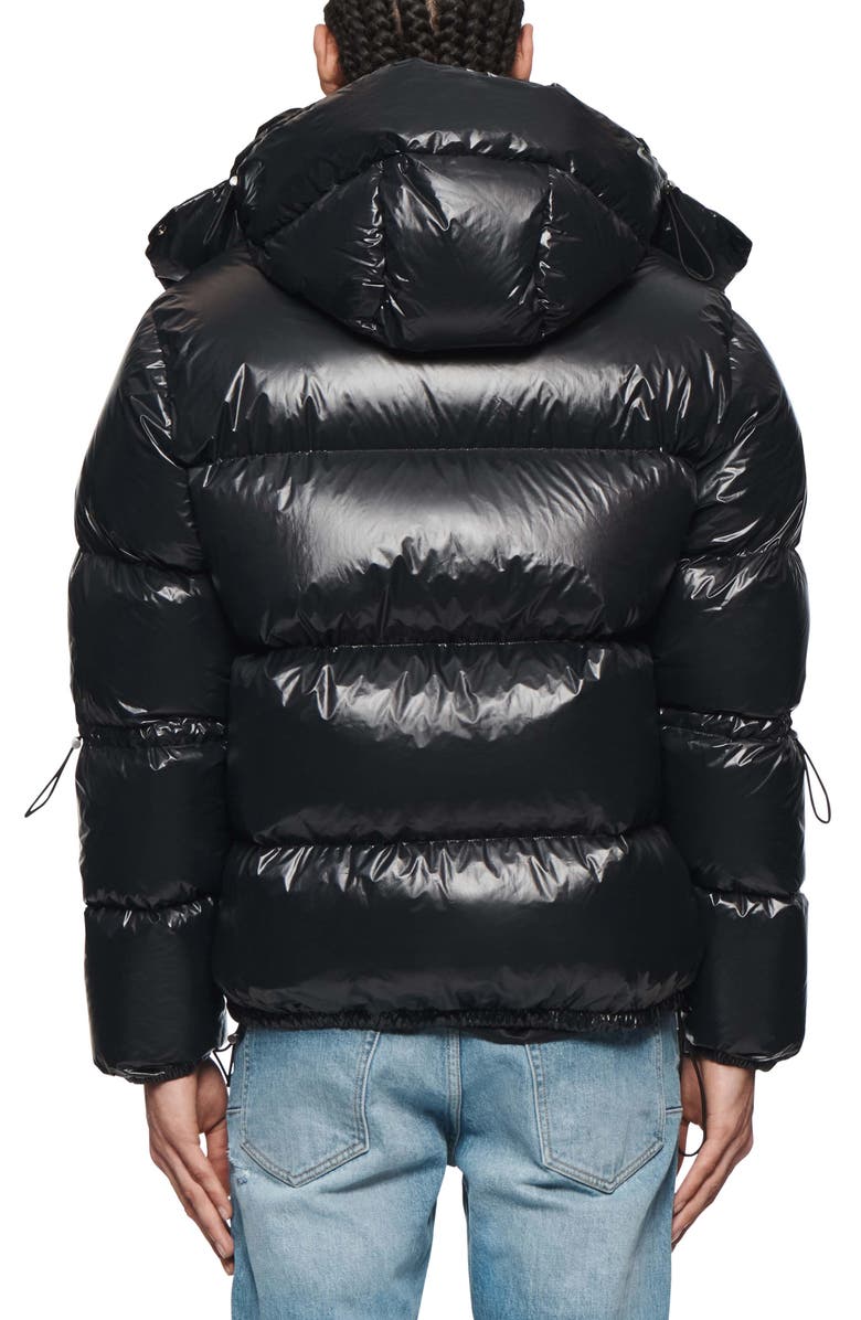 PURPLE BRAND Hooded Nylon Down Puffer Jacket, Alternate, color, 