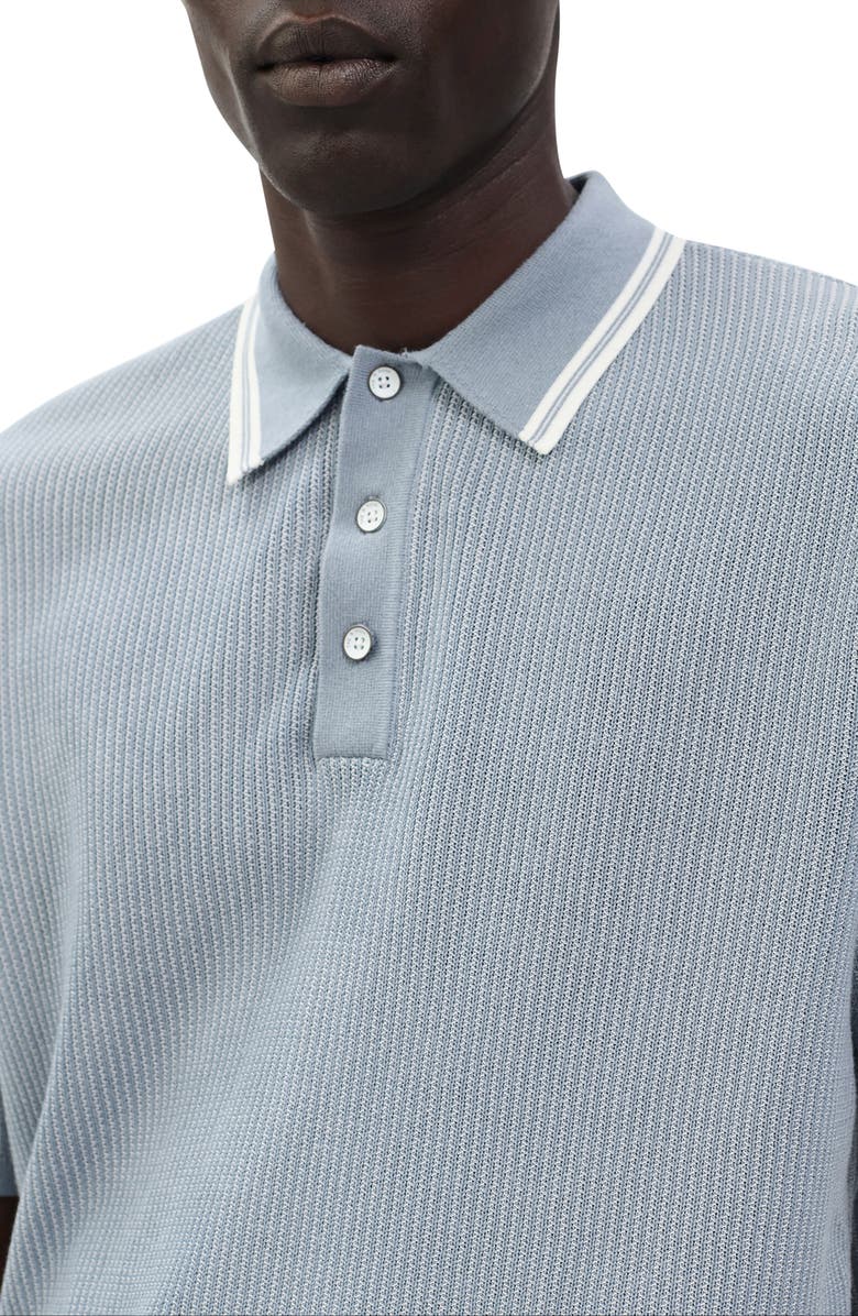 rag
bone Harvey Tipped Polo, Alternate, color, Light Blue