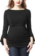 Kimi & Kai Andrea Maternity Ruched Top
