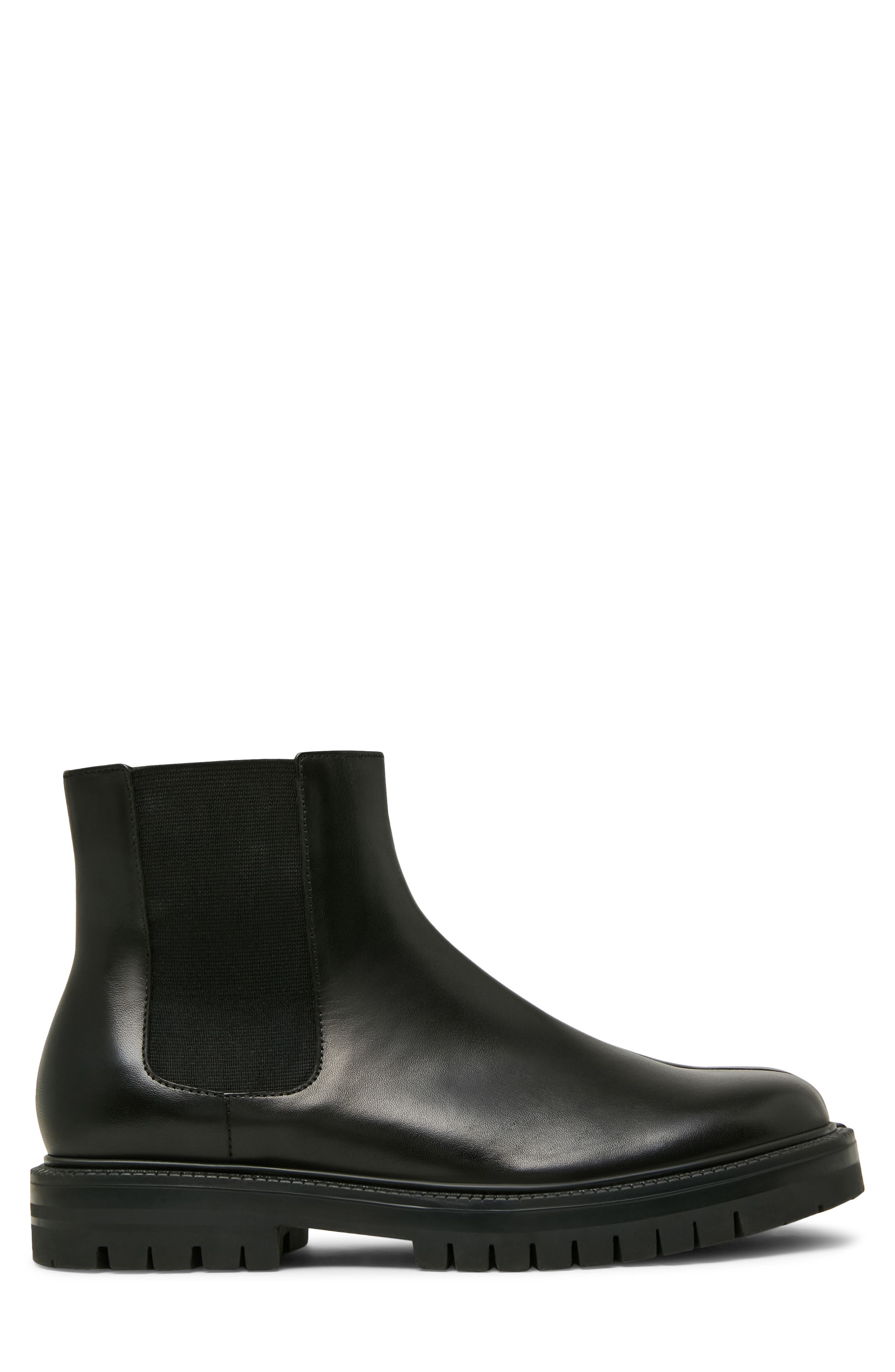 Satori Leather Chelsea Boot, Alternate, color, BLACK LEAT
