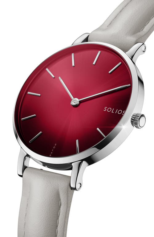 Solios Watches The Solar Mini | Red Dial