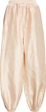 Diotima Dupioni Silk Harem Pants