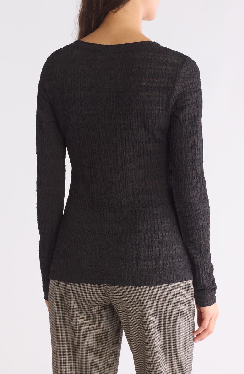 MAX STUDIO Textured Knit Top, Alternate, color, Black