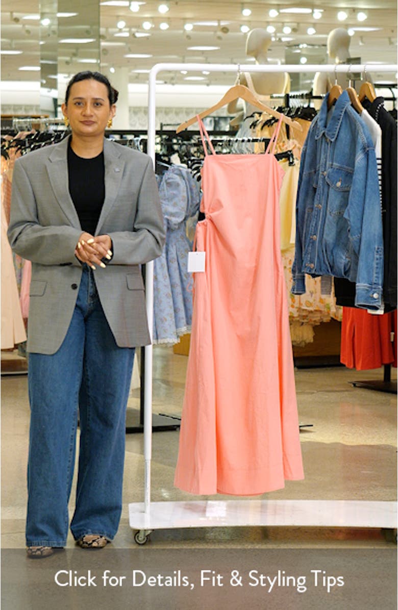 Corina Cutout Cotton Maxi Sundress, sales video thumbnail