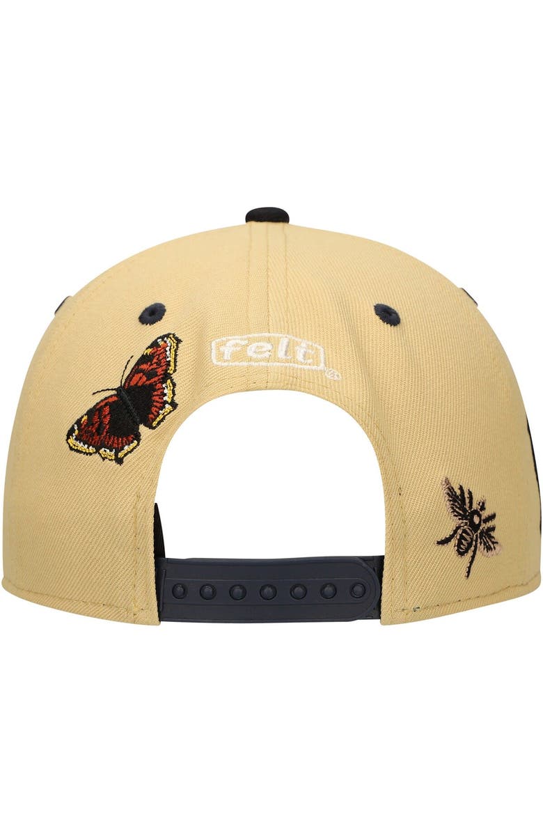 New Era Men's New Era x Felt Gold New York Yankees Low Profile 9FIFTY Snapback Hat, Alternate, color,