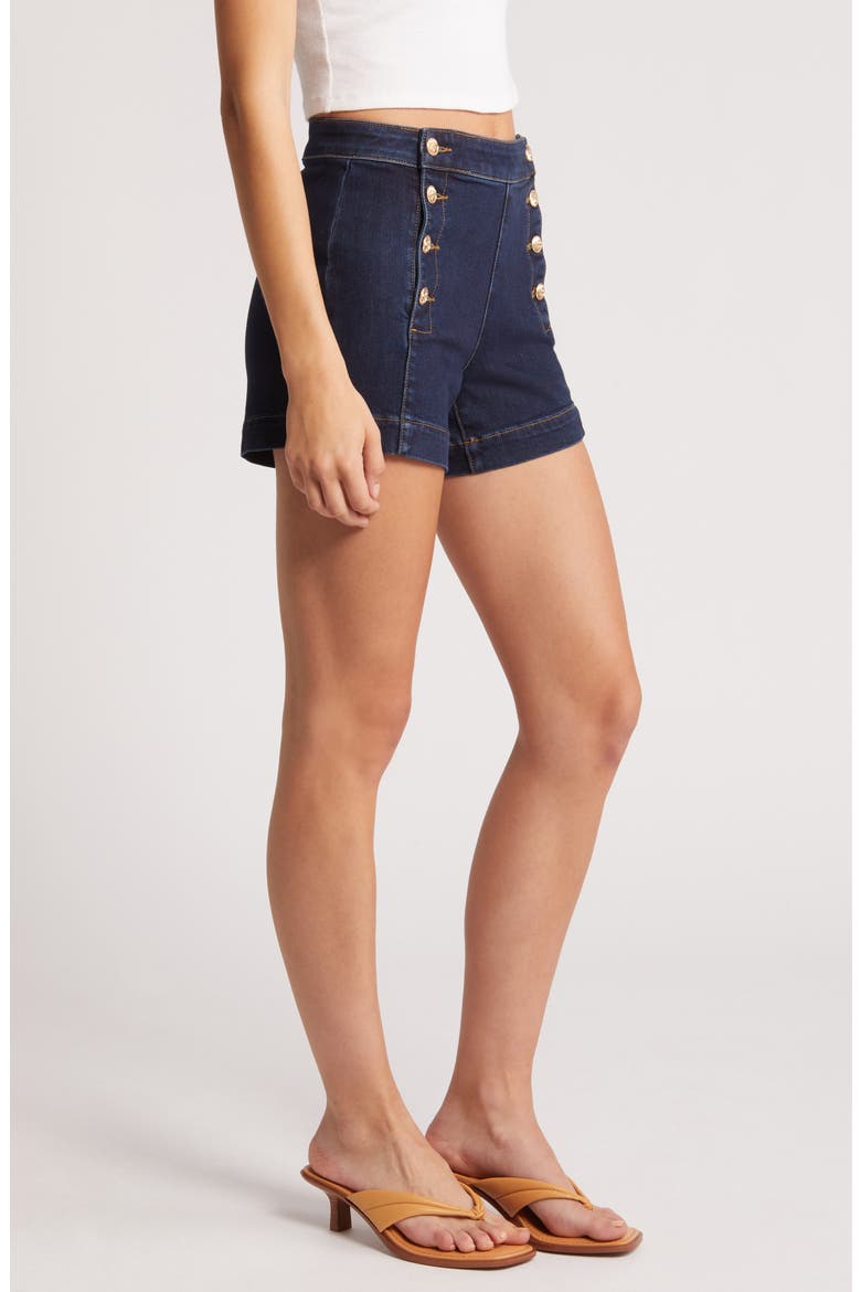 Sailor Denim Shorts, Alternate, color, DARK BLUE