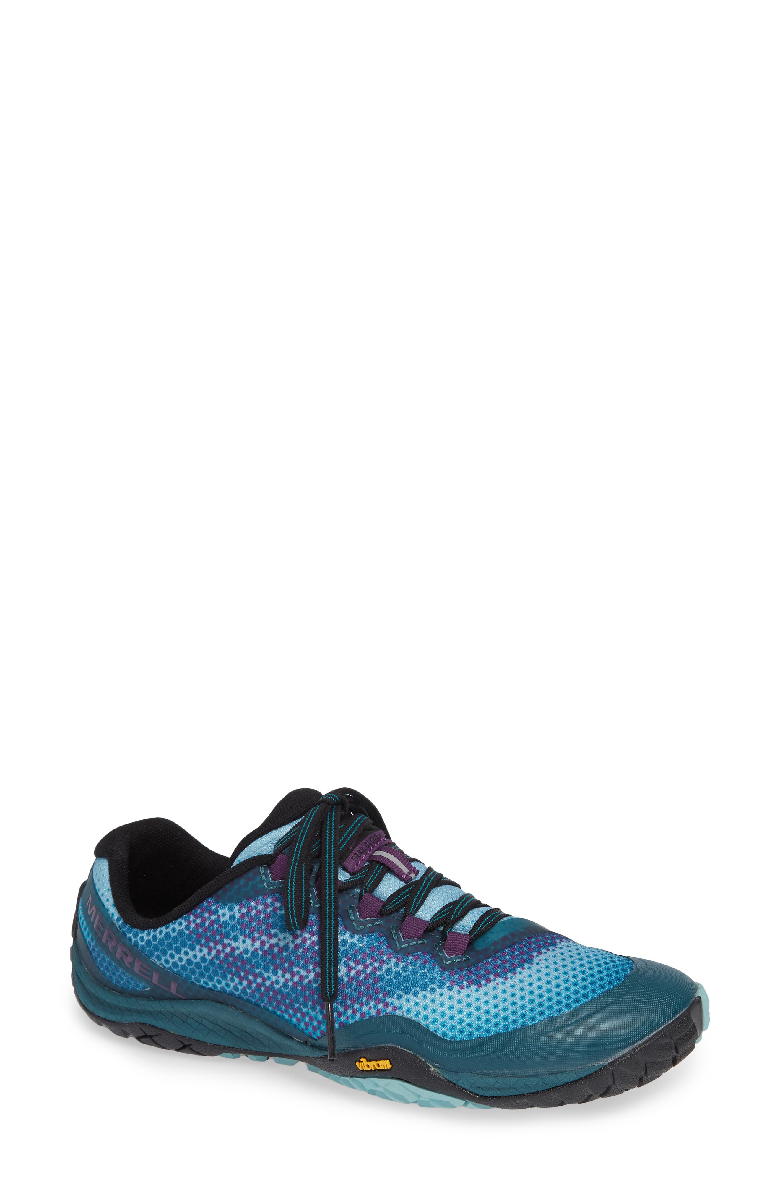 Trail Glove 4 Shield Water Resistant Running Shoe, Main, color, HYPER NATURE FABRIC