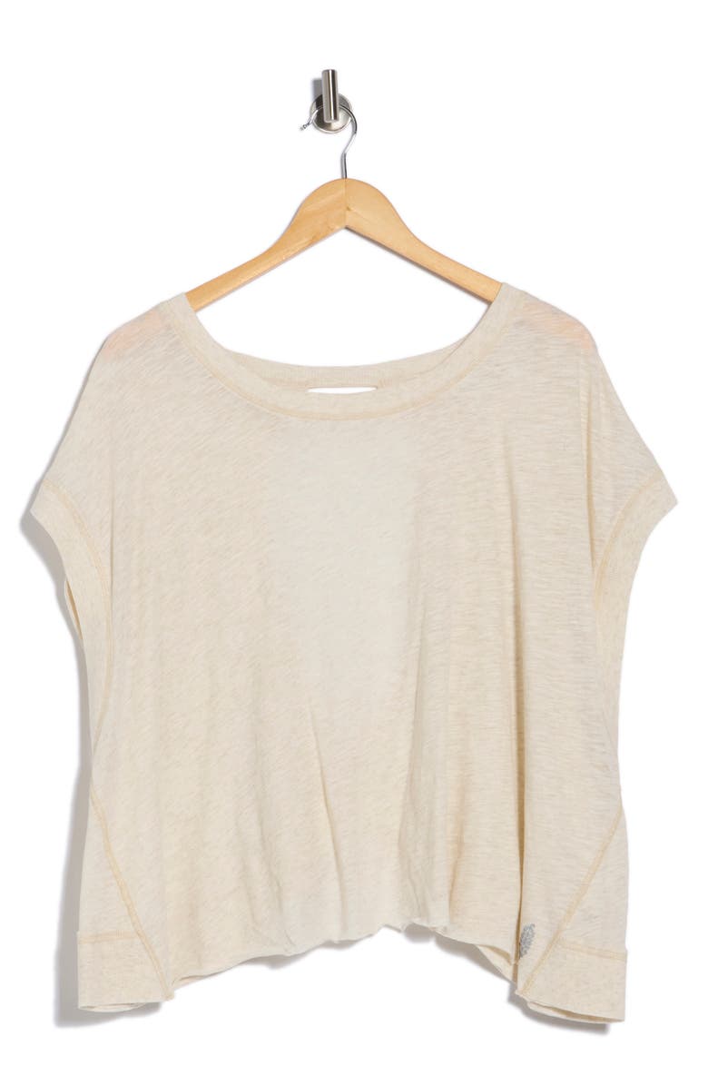 Free People FP Movement My Tee Time Open Back T-Shirt, Main, color, Light Grey
