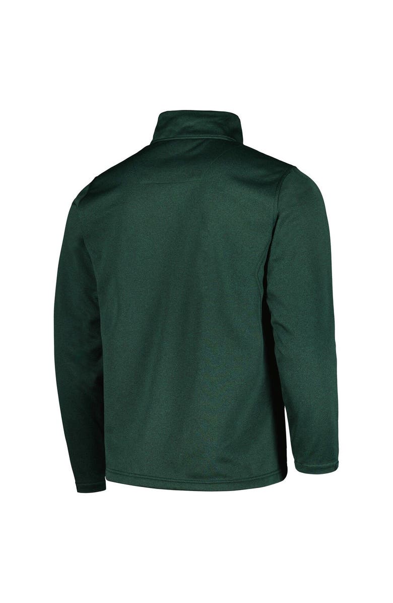DUNBROOKE Men's Dunbrooke Heather Green Green Bay Packers Explorer Tech Full-Zip Jacket, Alternate, color,