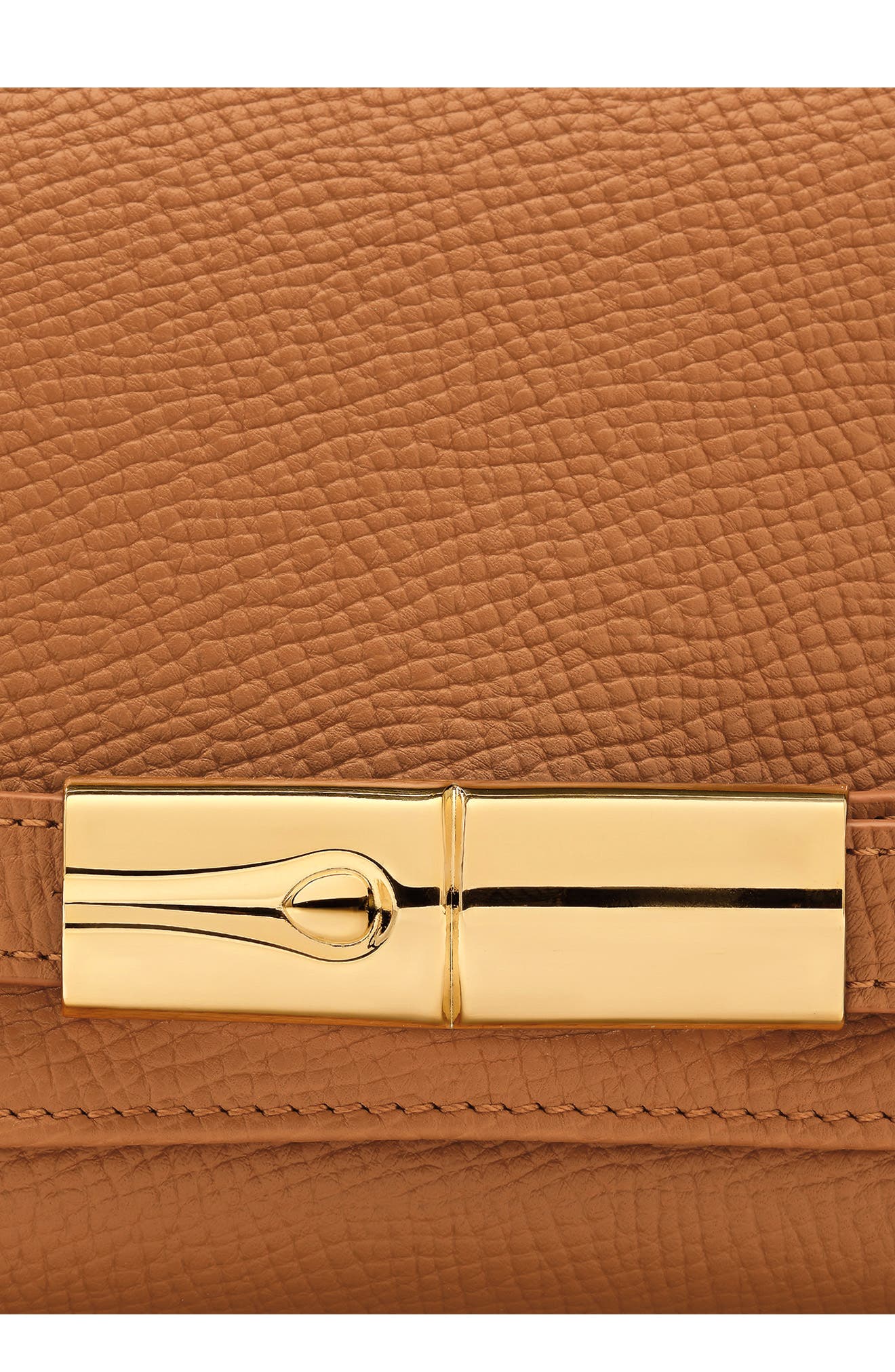 Le Smart Flow Leather Crossbody Bag, Alternate, color, CARAMEL