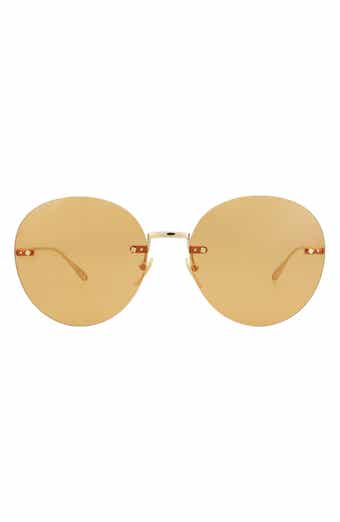 Gucci 60mm Round Novelty Sunglasses