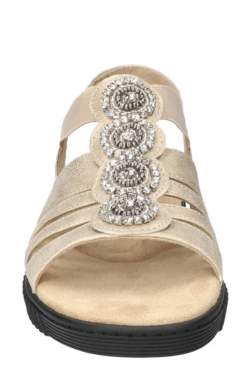 Shop Easy Street Samira Embellished Sandal In Gold