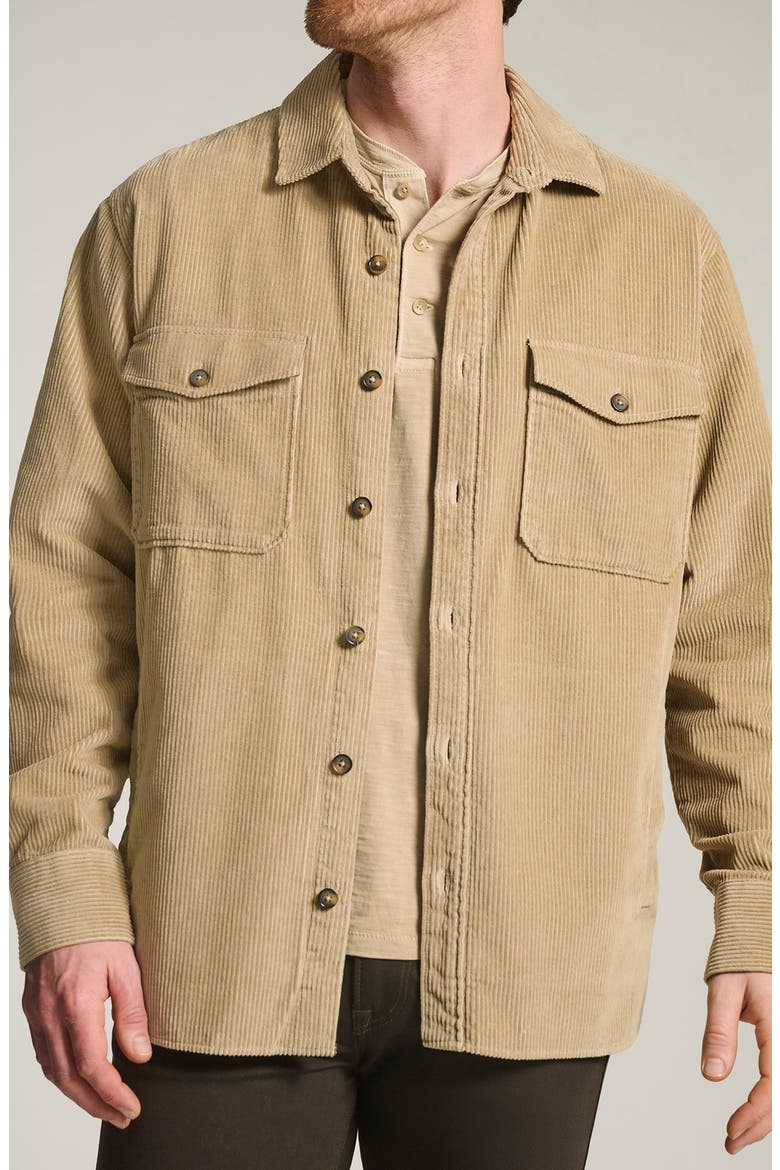 Corduroy Overshirt, Alternate, color, ALUMINUM