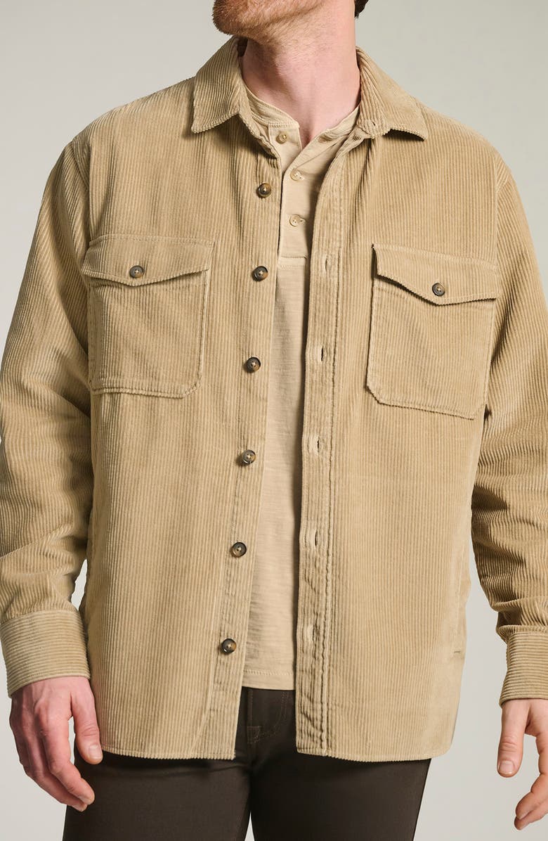 34 Heritage Corduroy Overshirt, Alternate, color, Aluminum