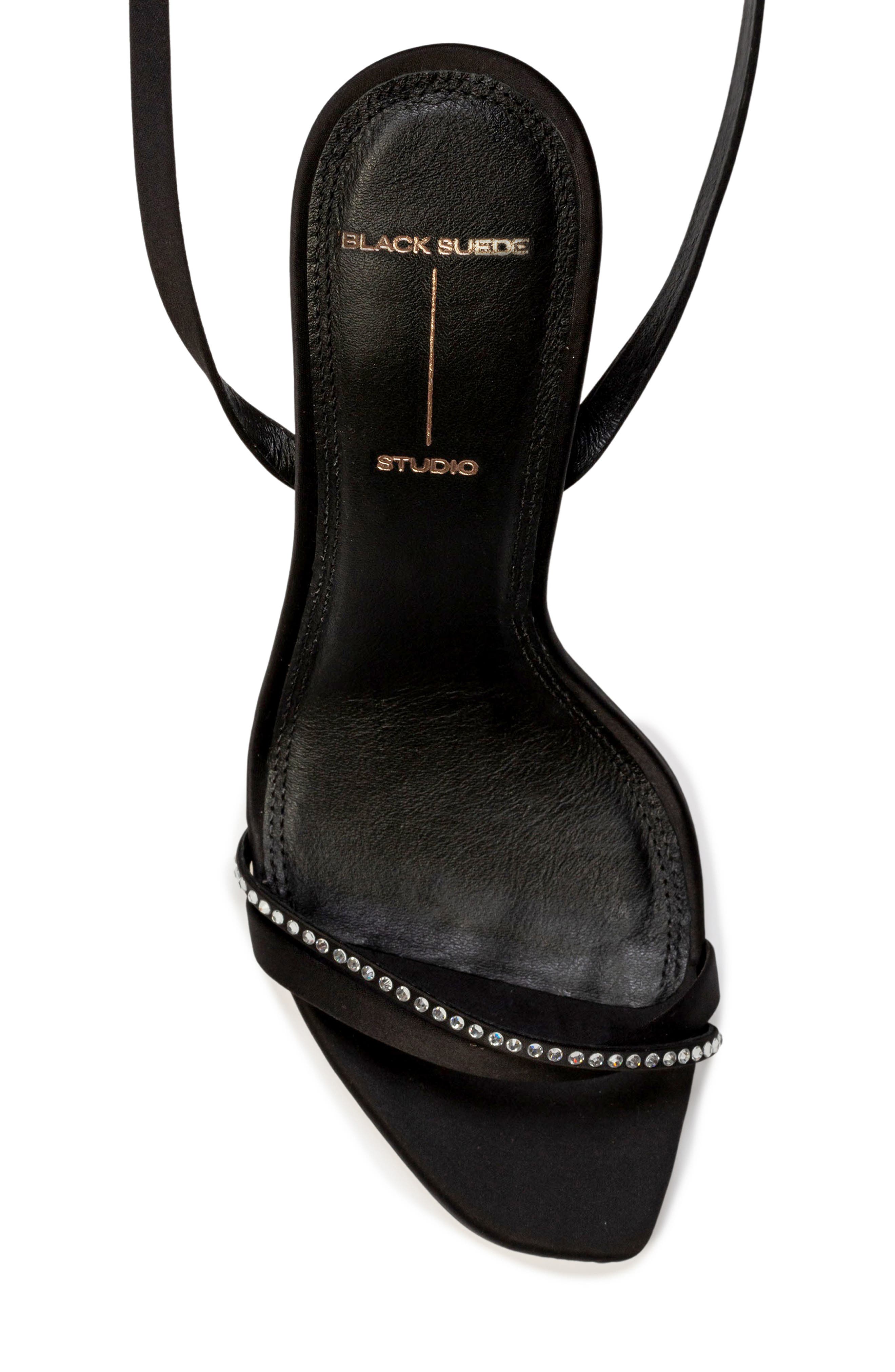 BLACK SUEDE STUDIO Rumi 100 Ankle Strap Sandal, Alternate, color, 