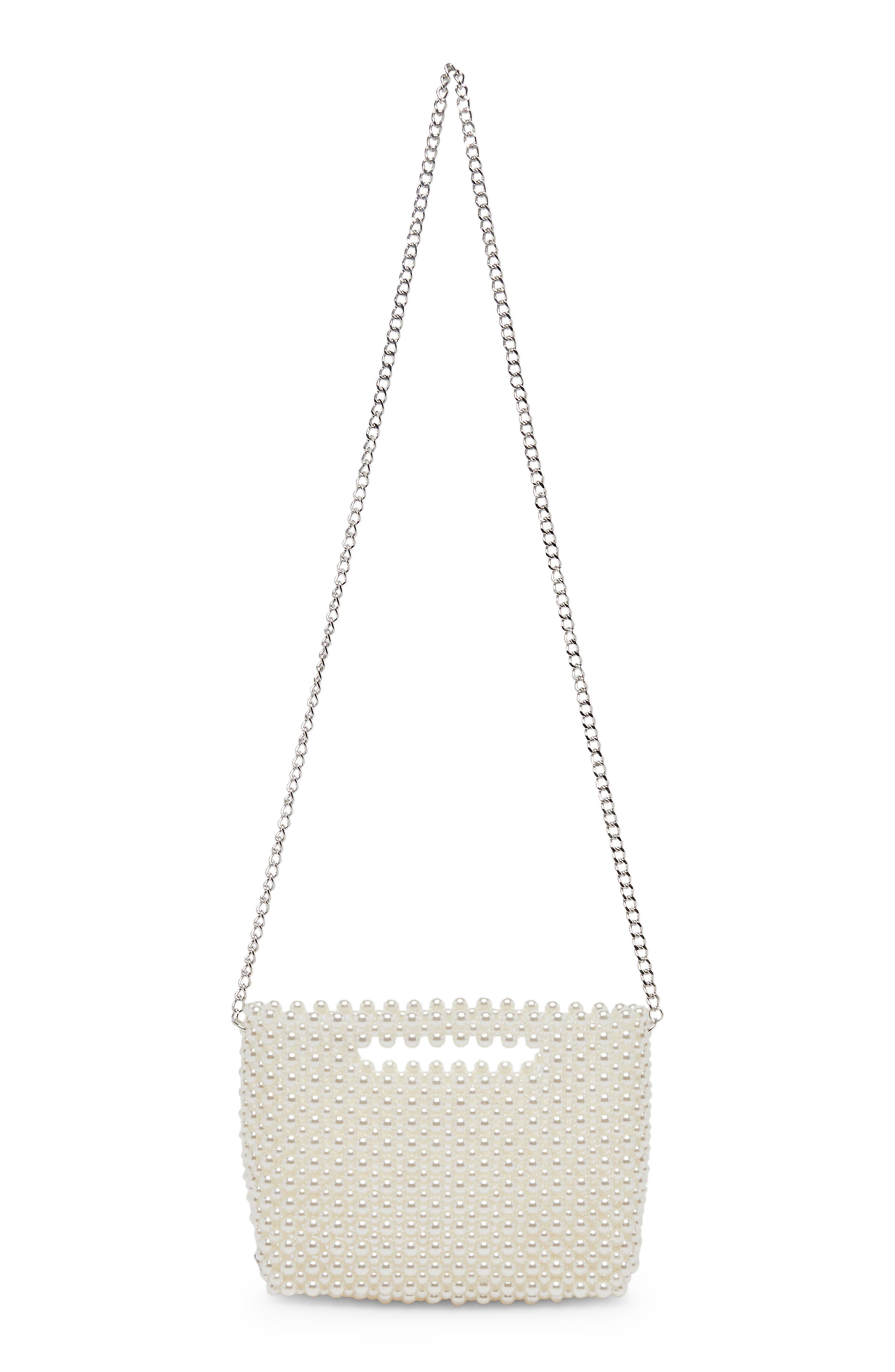 Dolce Vita Linzy Faux Pearl Convertible Crossbody Bag, Alternate, color, Pearl