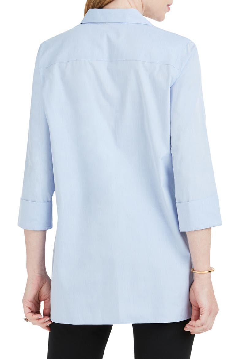 Pandora Non-Iron Cotton Shirt, Alternate, color, BLUE WAVE