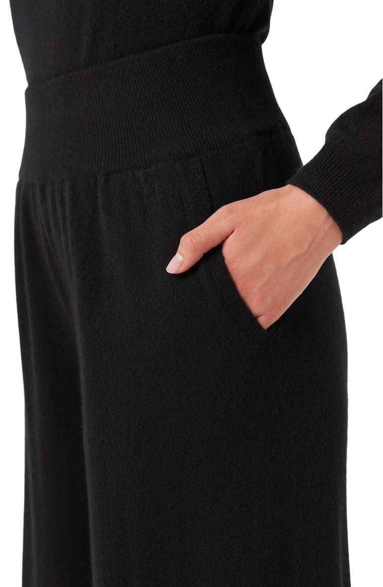 GOBI Mongolian Cashmere Wide-Leg Cashmere Pants, Alternate, color, Vapor Blue