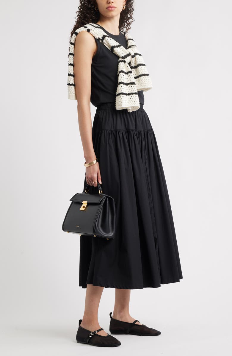 Nordstrom Tiered Cotton Poplin Maxi Skirt, Alternate, color, 