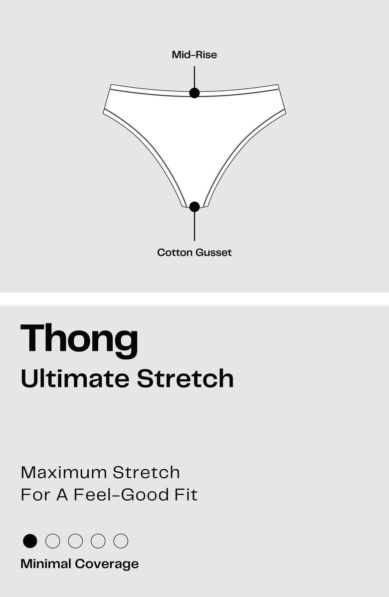 NORDSTROM RACK Ultimate 5-Pack Stretch Thongs, Alternate, color, Purple Peace -Beige Multi