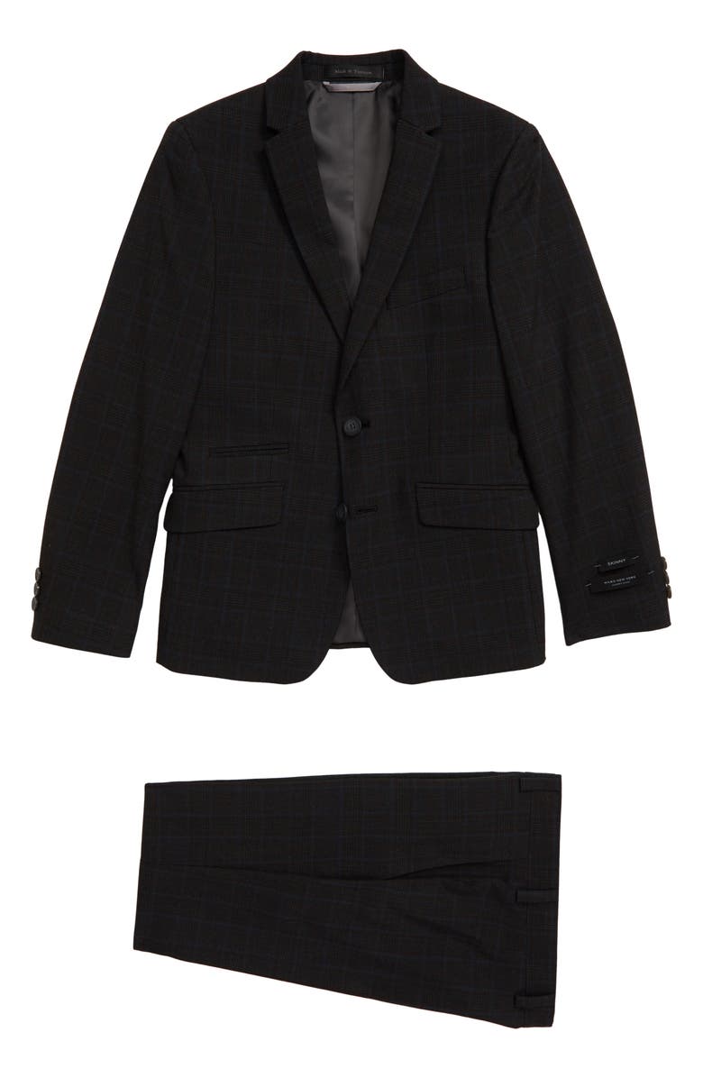 Andrew Marc Plaid Nested Suit, Main, color, 