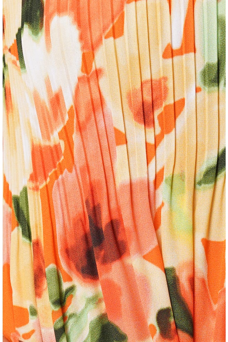 Ruffle Pleated Tie Neck Short Sleeve Top, Alternate, color, RACHEL