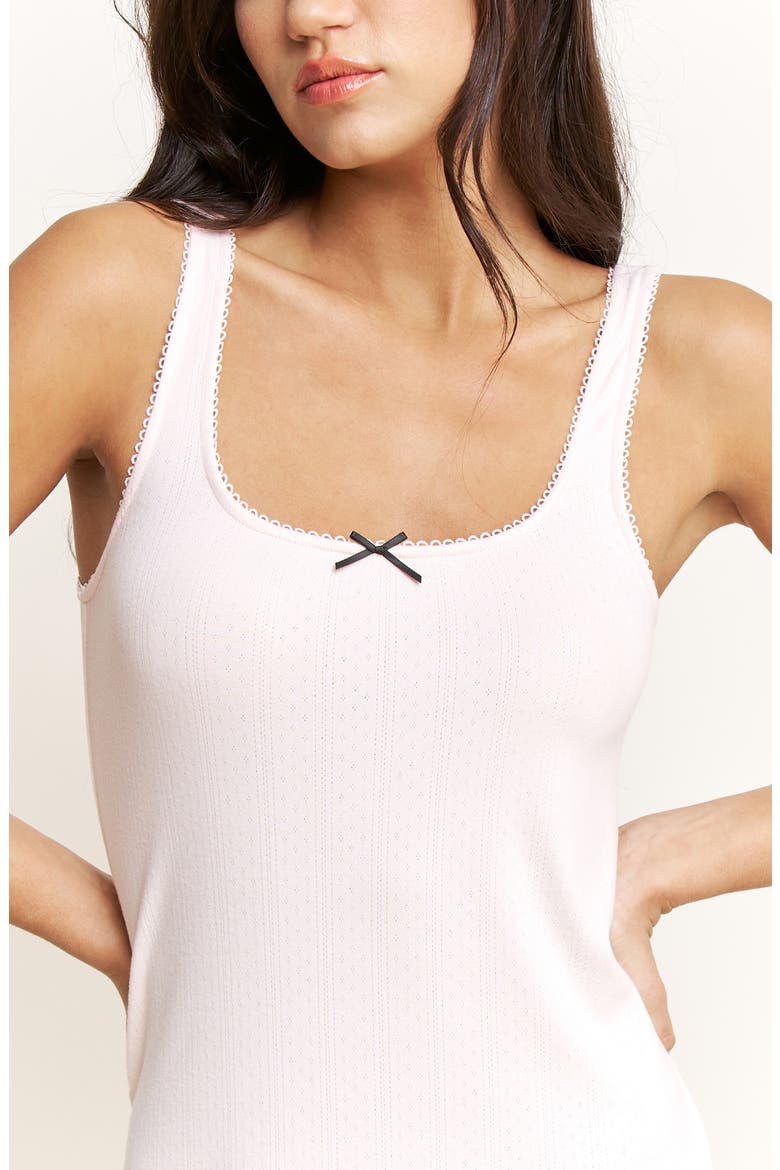 Blissful Pointelle Chemise, Alternate, color, MARZIPAN