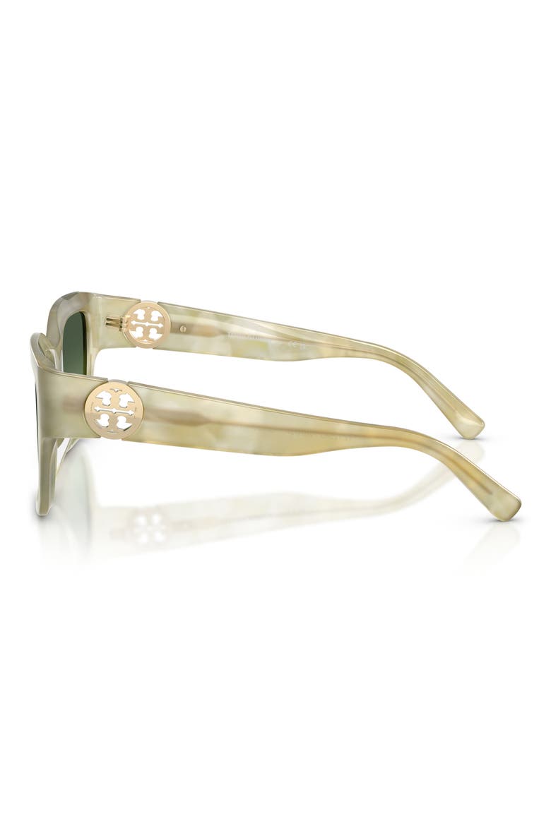 52mm Square Sunglasses, Alternate, color, GREEN MARBLE / GREEN GRADIENT