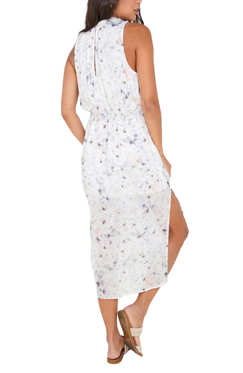 Bella Dahl Sleeveless Smocked Waist Midi Dress, Alternate, color, 