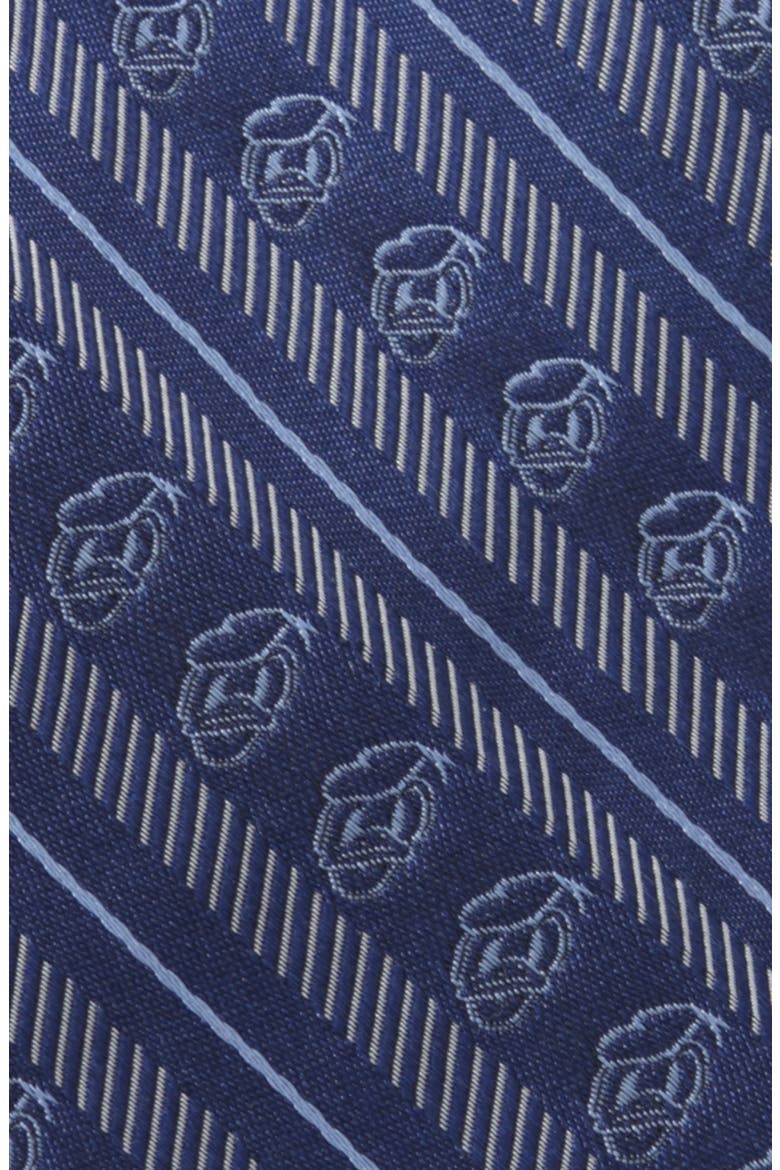 x Disney Donald Duck Stripe Silk Tie, Alternate, color, BLUE